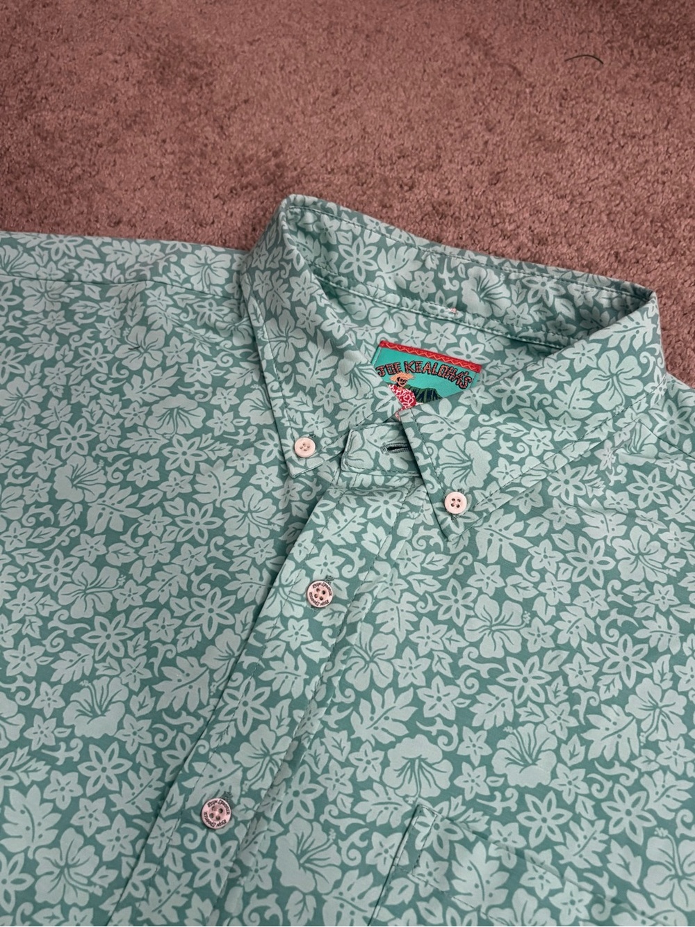 Joe Kealoha Reyn Spooner Hawaiian Shirt Mens Large Aloha Floral Short Sleeve